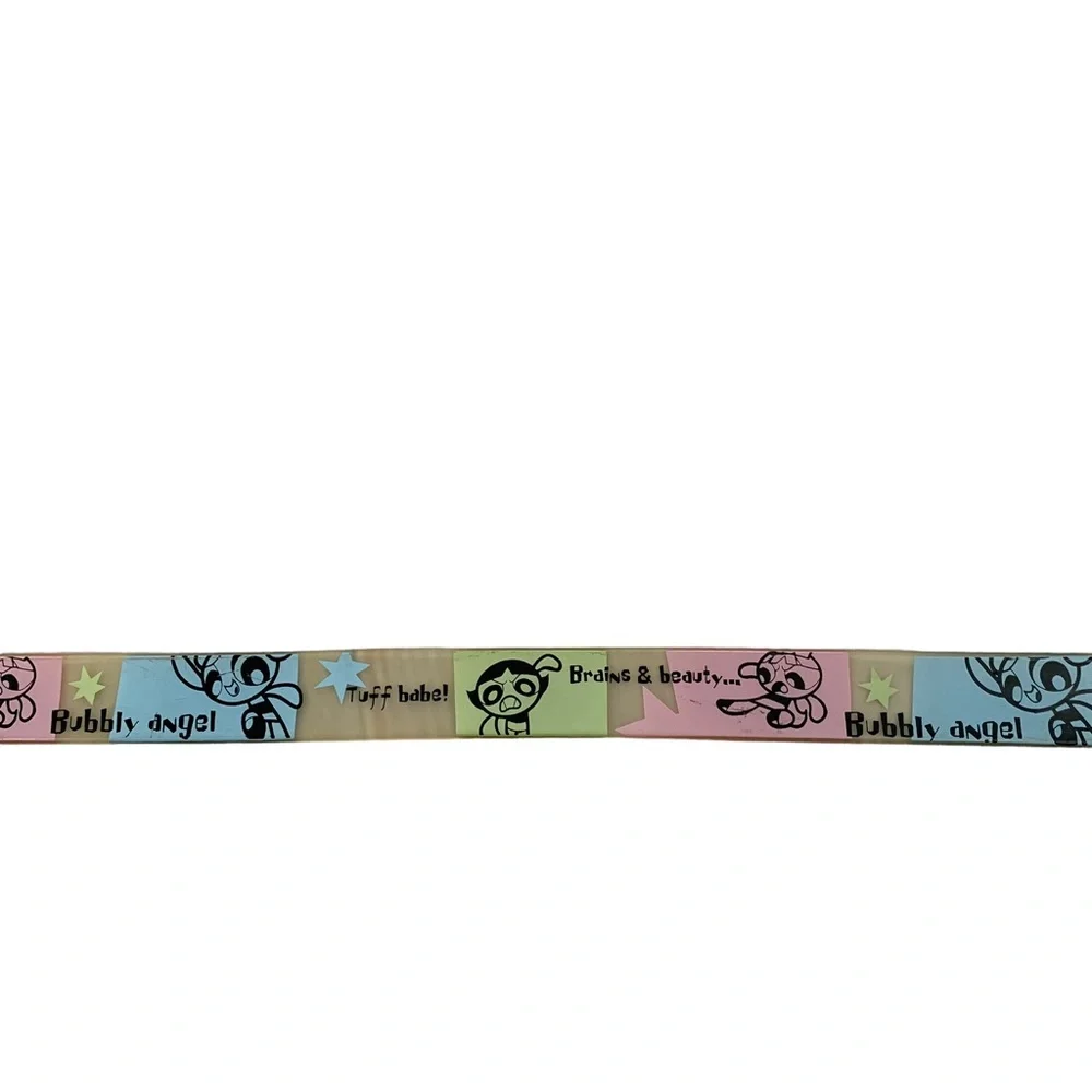 Vintage Power Puff Girls Cartoon Blossom Bubbles & Buttercup Girls Kids Belt